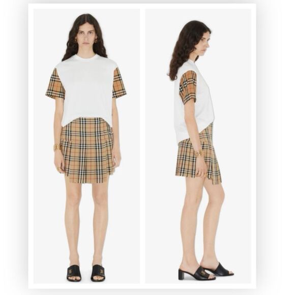 Burberry Oversized Vintage Check T-Shirt Large NWT $510 - Picture 2 of 10